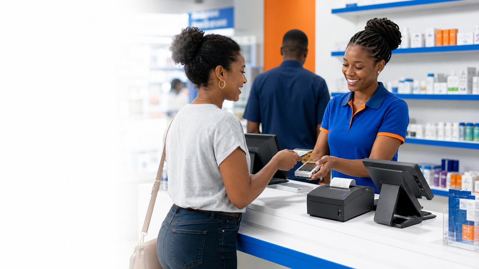 Retail checkout connected to EazLink fiscal compliance flow